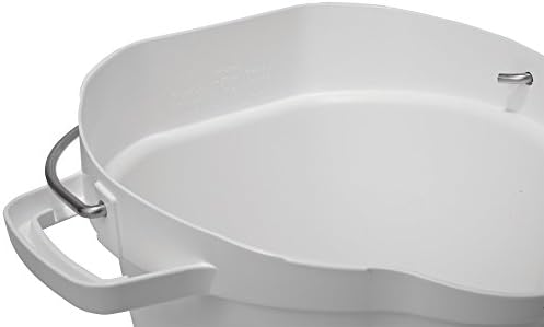 Vikan 56925 Pail,5 gal.,PP/SS,White
