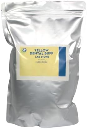 3LB. Yellow Buff Stone - Gypsum Type III – All Purpose Compound- Resalable Mylar Bag – Casting Model Stones – Used in Dental Lab, Arts and Crafts - 3 LB Per Bag