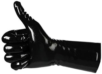 Rubber Secrets Short Latex Mixed Toes Wrist Gloves