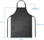 Gotega Waterproof Rubber Vinyl Apron Adjustable Dishwasher Apron - Apron for Women Men Heavy Duty Work Apron