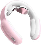 Creative Intelligent PGG Shoulder and Neck Massage Instrument Electric Shock Pulse kneading Physiotherapy mini Neck (Pink)