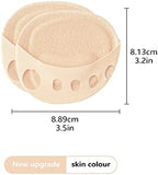 Ball of Foot Cushions Pad,4 Pairs Honeycomb Fabric Forefoot Pads for Metatarsal,No Show Women's Half Socks Pads Invisible Toe Topper Liner Socks Sponge Cushion (2 Beige/1 Black/1 White)