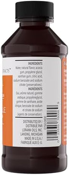 LorAnn Oils Orange Bakery Emulsion: True Essence, Ideal for Boosting Fruit Tones in Cakes, Cookies & Desserts, Gluten-Free, Keto-Friendly, Extract Substitute Essential for Your Kitchen, 4 Oz