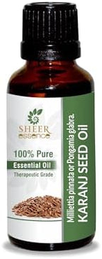 Karanj Seed Oil -(Pongamia Glabra | Millettia Pinnata | Pongamia Pinnata)- Carrier Oil 100% Pure Natural Undiluted Uncut Therapeutic Grade Oil 16.90 Fl.OZ