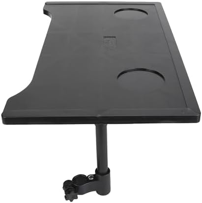 Wheelchair Tray Table with Cup Holders Detachable Wheelchair Table Cup Holder Universal Wheelchair Tray for Eating Reading Resting Detachable Universal Fit Wheelchair Desk Lap Board, Black