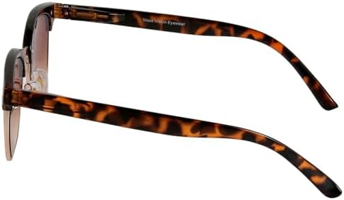 Mass Vision 'The Executive' 3 Pair of Classic Semi-Rimless Lightweight Bifocal Reading Unisex Sunglasses with Spring Hinges