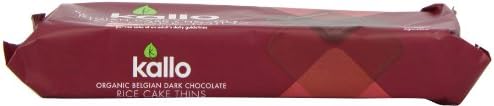 Kallo Organic Dark Chocolate Rice Cake Thins 90 G (Pack Of 4)