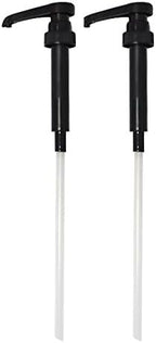 DZHJKIO Black Syrup Pumps, Fits 25.4 Oz/750Ml Bottles (Pack of 2)