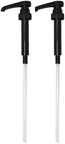 DZHJKIO Black Syrup Pumps, Fits 25.4 Oz/750Ml Bottles (Pack of 2)