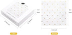 WRAPAHOLIC 50Pcs Valentine's Day Paper Napkins - 3-Ply Glold Foil Heart Disposable Luncheon Napkins for Happy Valentines Day Tableware Party Supplies - 6.5 x 6.5 In