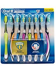 Oral B Oral-b Cross Action Advanced Toothbrush With Bacteria Guard Bristles, 8 Pack,, 8Count ()
