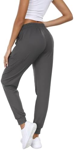 Mgput 4 Pack Women's Joggers Soft Women Sweatpants with Pockets Women Lounge Pants for Yoga, Workout, Walking.