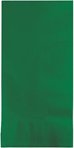 Creative Converting Touch of Color 100 Count 2-Ply Paper Dinner Napkins, Emerald Green