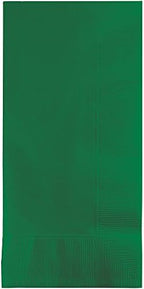 Creative Converting Touch of Color 100 Count 2-Ply Paper Dinner Napkins, Emerald Green