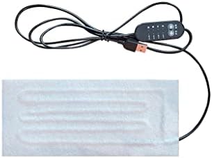 USB Heating Mat 5V Electric Heating Film Heater Pads for Vest Insoles Down for Winter Camping Warmer GIF Electric Heating Pad for Neck and Shoulders Back Legs