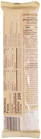 Pastificio Bragagnolo, Spaghettoni 805 Bronze-Drawn, 100% Italian Pasta, Made with Durum Wheat Semolina Flour, Non GMO (1 Pound Bag)