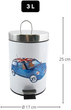 MSV 3L Blue XS Mini BIN, Stainless Steel, Multi-Colour, 3 litres