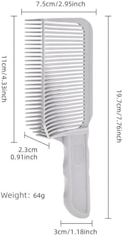 V-shaped Comb Hair Blending Tool, Blend Friend Fade Comb Professional Hair Cutting Combs Heat Resistant FlatTop Hairs Clipper Cuts Tools for Men Salon Hairdressing, Barber or At Home (Grey 1pc)