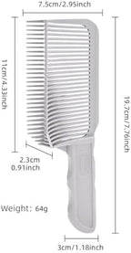V-shaped Comb Hair Blending Tool, Blend Friend Fade Comb Professional Hair Cutting Combs Heat Resistant FlatTop Hairs Clipper Cuts Tools for Men Salon Hairdressing, Barber or At Home (Grey 1pc)