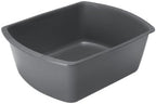 Rectangular Washbasin, 6 qt., Graphite, 9.5"L x 12.75"W x 4.5"H,1,Each,DYND80347H