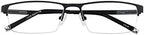Computer Reading Glasses Mens Womens Anti Blue Ray Half Rim Readers