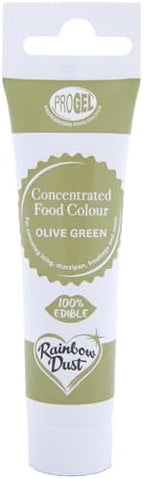 Rainbow Dust ProGel Professional Food Colouring - Olive Green