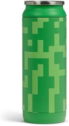 Igloo MineCraft Creeper 16 oz Stainless Steel Hydration Can, Insulated Water Bottle, Reusable Travel Mug