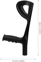 22Mm Plastic Cane Handle Black Plastic Cane Head with Polished Stick Handle Replacement for Outdoor Mobility Aids Seniors