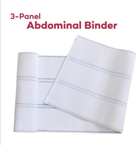 Dealmed Medium Abdominal Binder – 3-Panel, 9", 45" – 60” Compression Wrap for Women and Men, Waist Support Belt to Stabilize Core and Improve Muscle Tone