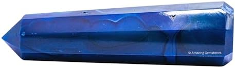 Amazing Gemstone Blue Agate Crystal Towers ~ Natural Healing Crystal Point Obelisk for Reiki Healing and Crystal Grid (2" to 3" INCH)
