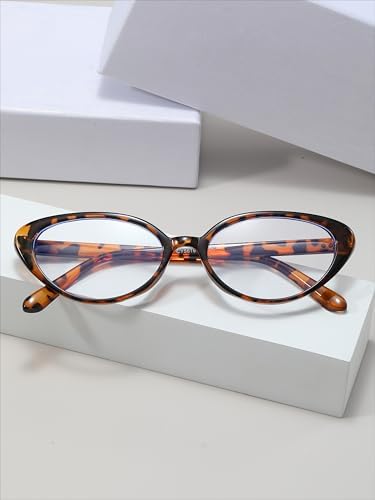Women's Blue Light Blocking Glasses Casual Cat Eye Frame Reading Glasses For Everyday Use And Travel Accessories