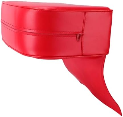FILFEEL Child Hairdressing Chair Cushion PU Thickened Soft Comfortable Barber Chair Booster Seat Pad for Kids Salon Haircut Red