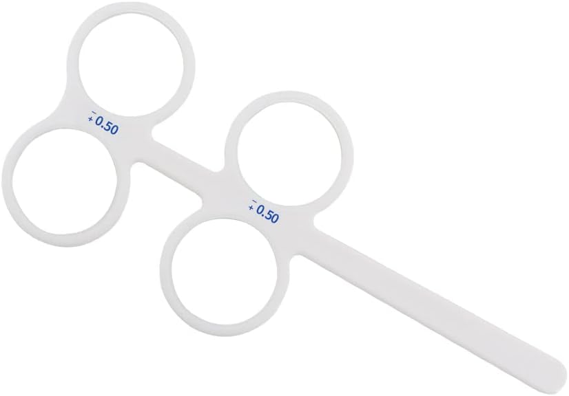 Top Brand 4 Lens Plastic Optical Flipper Ophthalmic Holder Eye Trainer occluder Optometry Equipment (Color : 0.50)