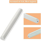 Portable Travel Toothbrush Case, Lipstick–like Plastic Toothbrush Holder Toothbrush Case Breathable Design with Air Hole More Hygienic Toothbrush Tube for Home Daily Travelling (White)