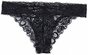 Dreamgirl Women's Sexy Fashion Lingerie, Lace Panty with Front Criss-Cross Detail Black