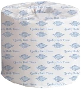 GEN Standard Bath Tissue, White Toilet Paper, 2-Ply, 4 x 3, 400 Sheets/Roll, Individually Wrapped, Commercial Case of 96 Rolls, Fits Standard-Roll Dispensers, Strong and Reliable