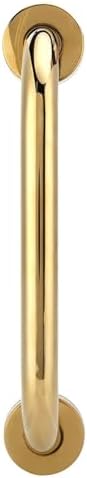 Aoresac Gold Shower Support Grab Bar, 30cm Stainless Steel Safety Handle for Elderly, Easy Installation, Non Slip and Non 11.8in Modern and Simple Handrail for Bathroom with Concealed