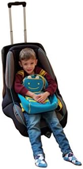 Holm Airport Car Seat Stroller Travel Cart and Child Transporter - A Carseat Roller for Traveling. Foldable, storable, and stowable Under Your Airplane seat or Over Head Compartment.