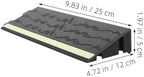 Robot Vacuum Threshold Ramp Mat 25x5cm Black Glow-in-the-Dark Climbing Pad Indoor Doorway Slope for Cleaning Robot and Wheelchair Transition