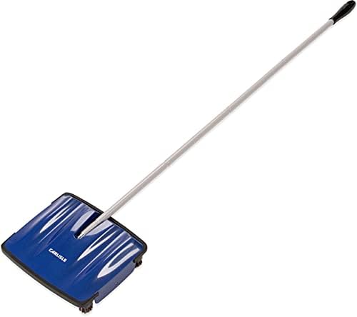 Carlisle FoodService Products Duo-Sweeper Rubberized Carpet and Floor Sweeper – Efficient Manual Cleaning for Restaurants with Low Pile Carpets