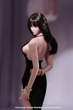 Fremego 1/6 Scale Female Body,12inch Super Flexible Seamless Female Figure Body Makeup Version with Undetachable Feet Tall and Slender Miniature Action Figure (Pale Skin)