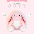 SuzziPals Heatable & Coolable Bunny Stuffed Animal, Microwavable Heating Pad Stuffed Animal for Soothing & Relaxation, Lavender Scented Bunny Plush Toy, Easter Rabbit Gifts for Kids