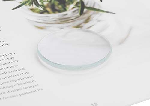 HD 30X Magnification Magnifying Glass 50MM Diameter Double Convex Lens Glass Optical Magnifier Glass Jewelry Loupe for Reading Coins Stamps Maps Craft Labs 90MM Focal Length