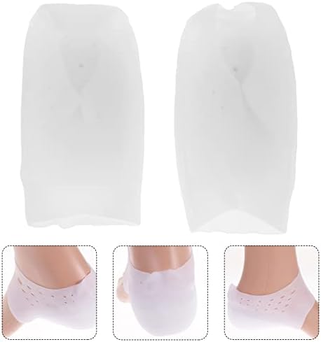 EXCEART Heel Cup Insoles Half Height Increase Insoles Invisible Silicone Shoe Lift Heel Pads 5.5CM Men Women (for Size 40-46)