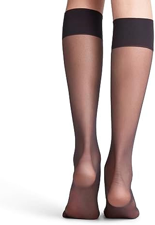 FALKE Women's Pure Matt 20 Denier Knee-High Socks, Matte, Casual or Dress, Fine Sheer Transparent, Sustainable Nylon