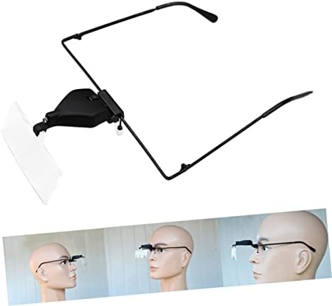 FOMIYES Led Light Magnifying Glasses with Head Mount Magnifier for Reading and Crafting Includes Three Detachable Lenses for Optimal Clarity