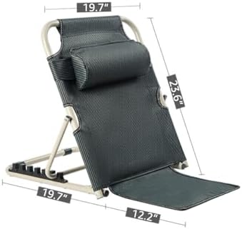 Lifting Bed Backrest, Adjustable Lifting Back Rest Support, Multifunction Portable Bed Backrest Support with Pillow, Lumbar Support for Neck Head Lumbar Elderly Patient Read Eat