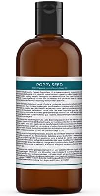 Mystic Moments| Poppy Seed Carrier Oil 500ml | Papaver Somniferum | Lightweight Moisturising Oil for Skin & Hair | Ideal for Skincare, Massage & Cosmetic Use | Smooth Conditioning