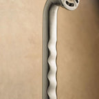 Moen LR8716D3GBN Bathroom Safety 16-Inch Designer Bathroom Grab Bar with Curled Grip, Brushed Nickel