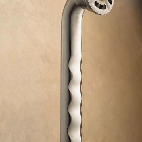Moen LR8716D3GBN Bathroom Safety 16-Inch Designer Bathroom Grab Bar with Curled Grip, Brushed Nickel